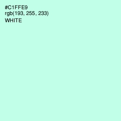 #C1FFE9 - Aero Blue Color Image